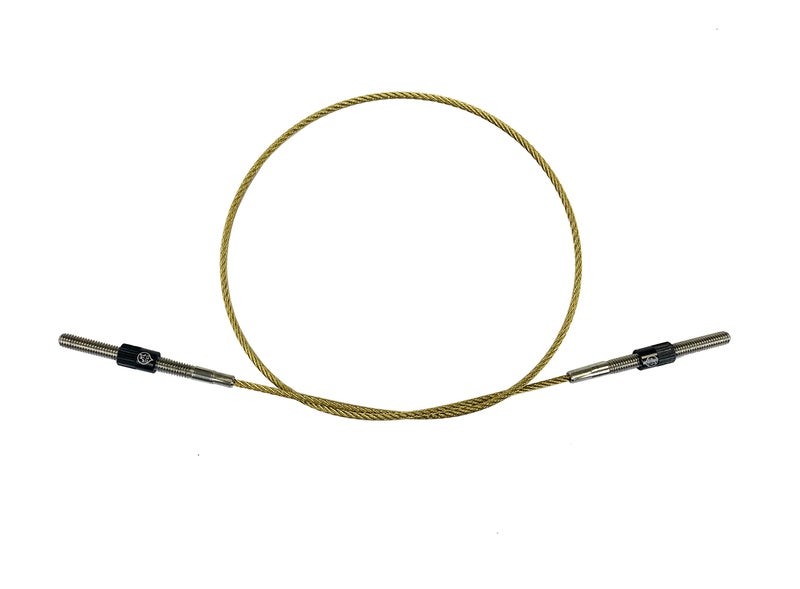 Mivi MI&VI Titanium Alloy Double Bass Tail Gut/Tailgut Non-slip Tailpiece with Wire Adjuster, Strand Connecters & Screw Replacements for 4/4 & 3/4 Double Bass - Image 1
